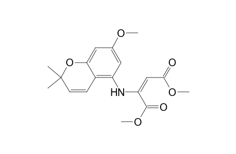 2-Butenedioic acid, 2-[(7-methoxy-2,2-dimethyl-2H-1-benzopyran-5-yl)amino]-, dimethyl ester