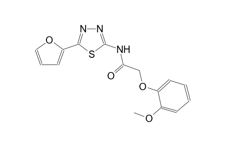 N-[5-(2-furyl)-1,3,4-thiadiazol-2-yl]-2-(2-methoxyphenoxy)acetamide