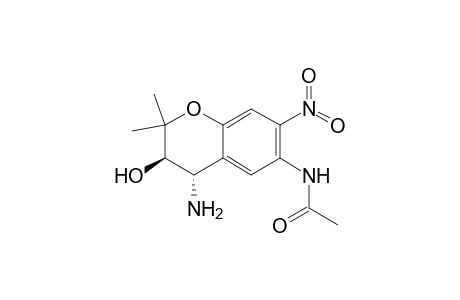 N-[(3R,4S)-4-amino-3-hydroxy-2,2-dimethyl-7-nitro-3,4-dihydro-2H-1-benzopyran-6-yl]acetamide