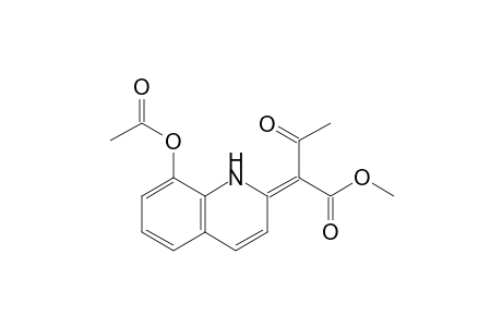 (2E)-2-(8-acetoxy-1H-quinolin-2-ylidene)-3-keto-butyric acid methyl ester