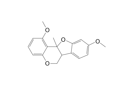 6H-Benzofuro[3,2-c][1]benzopyran, 6a,11a-dihydro-1,9-dimethoxy-11a-methyl-