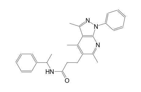 1H-pyrazolo[3,4-b]pyridine-5-propanamide, 3,4,6-trimethyl-1-phenyl-N-(1-phenylethyl)-
