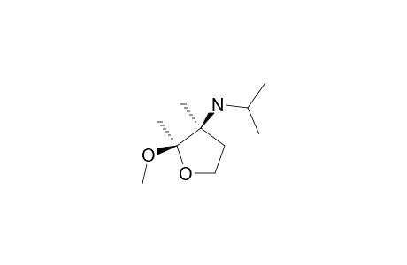 CIS-3-(N-ISOPROPYLAMINO)-2-METHOXY-2,3-DIMETHYLOXOLANE