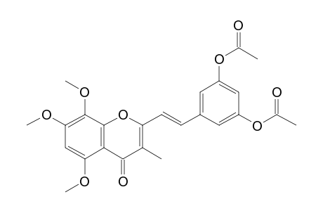 3-Methyl-2-[2-(3,5-diacetoxyphenyl)ethenyl]-5,7,8-trimethoxychromone