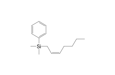 Silane, 2-heptenyldimethylphenyl-, (Z)-