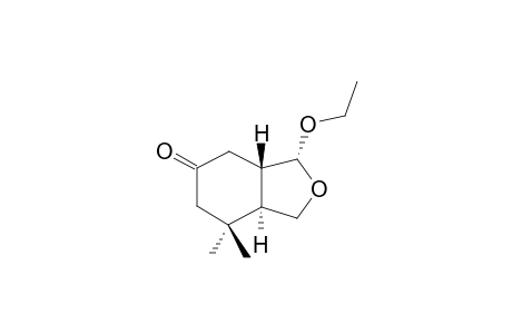 GARDENONE;1R,4AR,7AS-1-ETHOXY-6-OXO-4,4-DIMETHYL-OCATHYDROISOBENZOFURAN