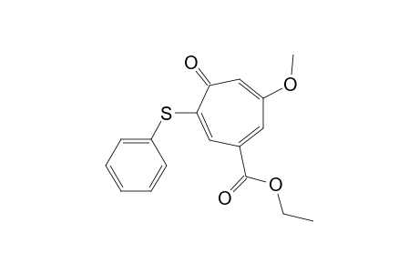 5-(Ethoxycarbonyl)-3-methoxy-7-(phenylthio)cyclohepta-2,4,6-trien-1-one