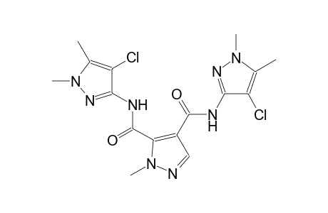 1H-pyrazole-4,5-dicarboxamide, N~4~,N~5~-bis(4-chloro-1,5-dimethyl-1H-pyrazol-3-yl)-1-methyl-