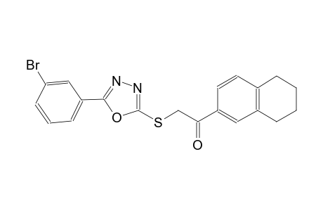 2-[[5-(3-bromophenyl)-1,3,4-oxadiazol-2-yl]sulfanyl]-1-tetralin-6-yl-ethanone