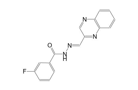 3-fluoro-N'-[(E)-2-quinoxalinylmethylidene]benzohydrazide