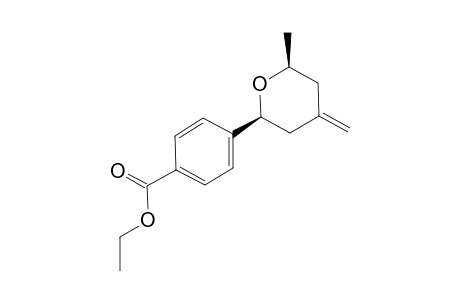 4-((2S,6S)-6-Methyl-4-methylene-tetrahydro-pyran-2-yl)-benzoic acid ethyl ester