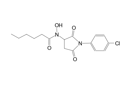 N-[1-(4-chlorophenyl)-2,5-dioxo-3-pyrrolidinyl]-N-hydroxyhexanamide