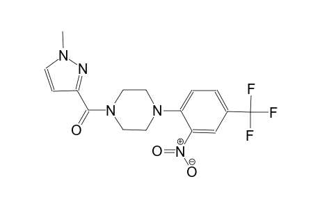 1-[(1-methyl-1H-pyrazol-3-yl)carbonyl]-4-[2-nitro-4-(trifluoromethyl)phenyl]piperazine