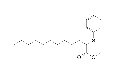 Dodecanoic acid, 2-(phenylthio)-, methyl ester