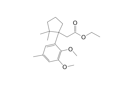Ethyl 2-[1-(2,3-dimethoxy-5-methylphenyl)-2,2-dimethylcyclopent-1-yl]acetate