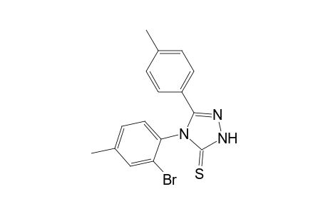 4-(2-bromanyl-4-methyl-phenyl)-3-(4-methylphenyl)-1H-1,2,4-triazole-5-thione