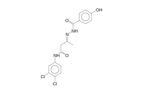 (3E)-N-(3,4-Dichlorophenyl)-3-[(4-hydroxybenzoyl)hydrazono]butanamide