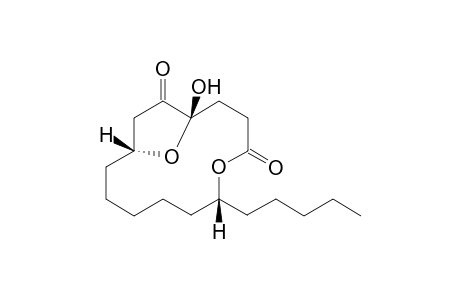 5,15-Dioxabicyclo[10.2.1]pentadecane-4,14-dione, 1-hydroxy-6-pentyl-, [1S-(1R*,6S*,12S*)]-