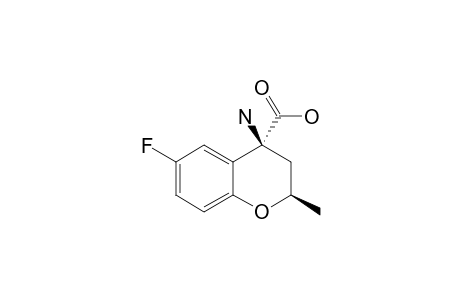 (4S)-AMINO-6-FLUORO-(2R)-METHYLCHROMAN-4-CARBOXYLIC-ACID
