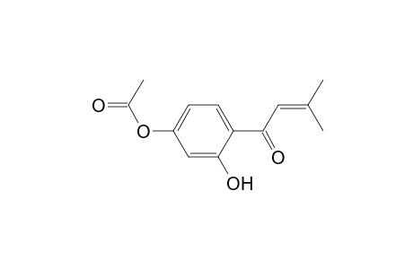2-Buten-1-one, 1-[4-(acetyloxy)-2-hydroxyphenyl]-3-methyl-