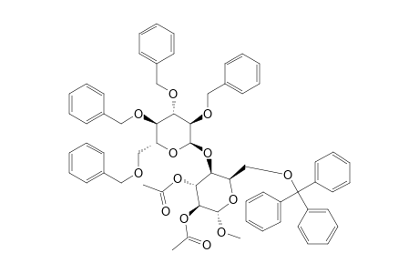 METHYL-2,3-DI-O-ACETYL-4-O-(2,3,4,6-TETRA-O-BENZYL-ALPHA-D-GLUCOPYRANOSYL)-6-O-(TRIPHENYLMETHYL)-ALPHA-D-ALTROPYRANOSIDE