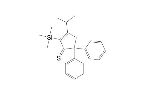 2-Cyclopentene-1-thione, 3-(1-methylethyl)-5,5-diphenyl-2-(trimethylsilyl)-