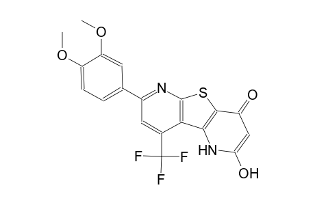 7-(3,4-dimethoxyphenyl)-2-hydroxy-9-(trifluoromethyl)pyrido[2',3':4,5]thieno[2,3-b]pyridin-4(1H)-one