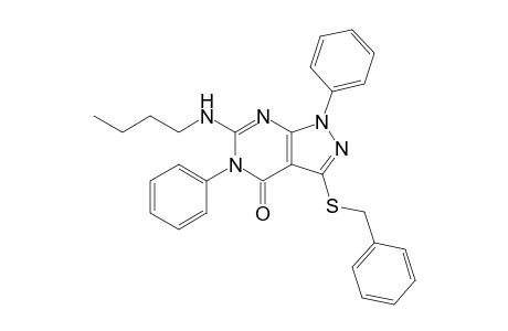 3-(benzylthio)-6-(butylamino)-1,5-diphenyl-pyrazolo[3,4-d]pyrimidin-4-one