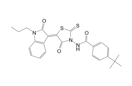 benzamide, N-[(5Z)-5-(1,2-dihydro-2-oxo-1-propyl-3H-indol-3-ylidene)-4-oxo-2-thioxothiazolidinyl]-4-(1,1-dimethylethyl)-