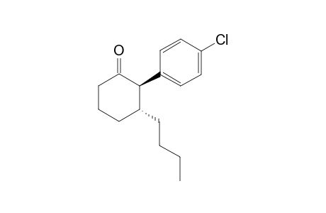 trans-3-Butyl-2-(4-chlorophenyl)cyclohexan-1-one