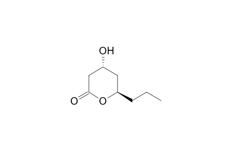 (4R*,6R*)-4-Hydroxy-6-n-propyl-1-oxacyclohexan-2-one