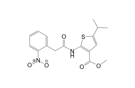 methyl 5-isopropyl-2-{[(2-nitrophenyl)acetyl]amino}-3-thiophenecarboxylate