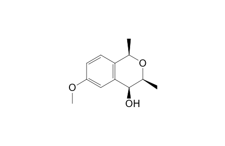 rel-(1R,3S,4S)-4-hydroxy-6-methoxy-1,3-dimethyl-2-benzopyran