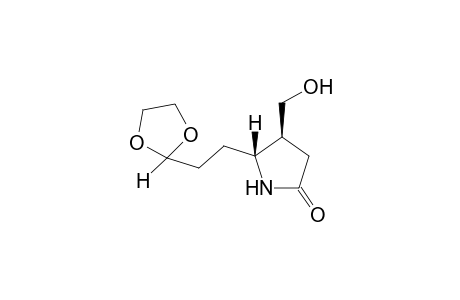 5-2'-(1",3"-Dioxolan-2"-yl)ethyl]-4-(hydroxymethyl)pyrrolidin-2-one