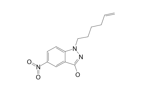 1-(HEX-5'-ENYL)-3-HYDROXY-5-NITROINDAZOLE