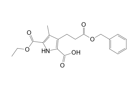 3-(2-Benzyloxycarbonylethyl)-4-methyl-1H-pyrrole-2,5-dicarboxylic acid 5-ethyl ester