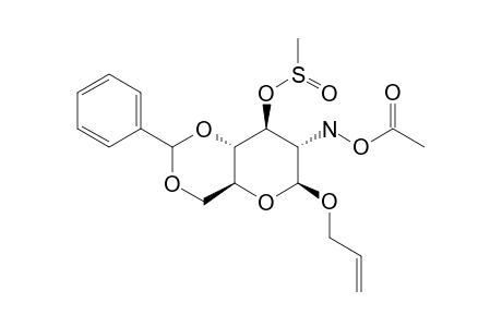 ALLYL-2-ACETAMIDO-4,6-O-BENZYLIDENE-2-DEOXY-3-O-METHANESULFONYL-BETA-D-GLUCOPYRANOSIDE