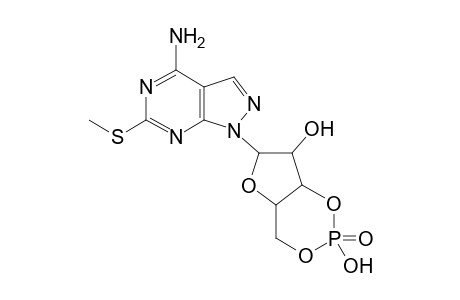 6-[4-Amino-6-(methylsulfanyl)-1H-pyrazolo[3,4-d]pyrimidin-1-yl]tetrahydro-4H-furo[3,2-d][1,3,2]dioxaphosphinine-2,7-diol 2-oxide
