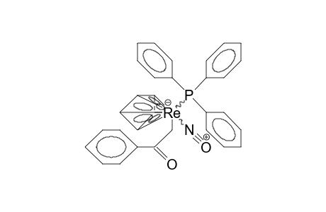 /.eta.-5-/-Cyclopentadienyl-triphenylphosphino-nitroso-benzoylmethyl rhenium