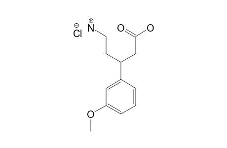 (R,S)-5-AMINO-3-(3-METHOXYPHENYL)-PENTANOIC-ACID-HYDROCHLORIDE