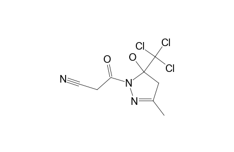 1-(Cyanoacetyl)-5-hydroxy-3-methyl-5-(trichloromethyl)-4,5-dihydro-1H-pyrazole