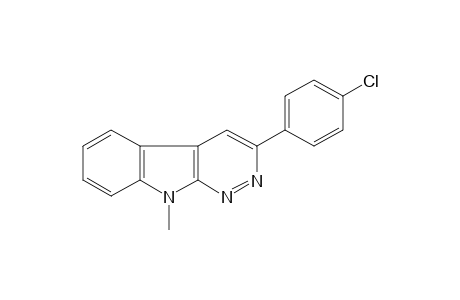 3-(p-CHLOROPHENYL)-9-METHYL-9H-PYRIDAZINO[3,4-b]INDOLE