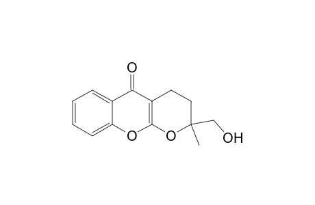 2-(hydroxymethyl)-2-methyl-3,4-dihydropyrano[2,3-b]chromen-5-one