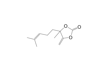 1,3-dioxolan-2-one, 4-methyl-5-methylene-4-(4-methyl-3-pentenyl)-