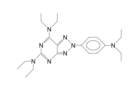 2-(4-Diethylamino-phenyl)-5,7-diethylamino-2H-1,2,3-triazolo(4,5-D)pyrimidine