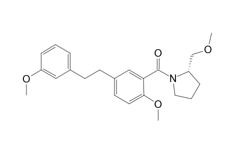 (S)-(2-methoxy-5-(3-methoxyphenethyl)phenyl)(2-(methoxymethyl)pyrrolidin-1-yl)methanone