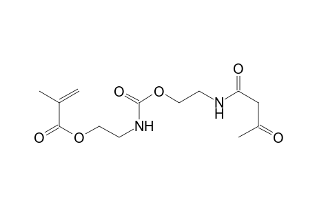 2-Propenoic acid, 2-methyl-, 2-[[[2-[(1,3-dioxobutyl)amino]ethoxy]carbonyl]amino]ethyl ester