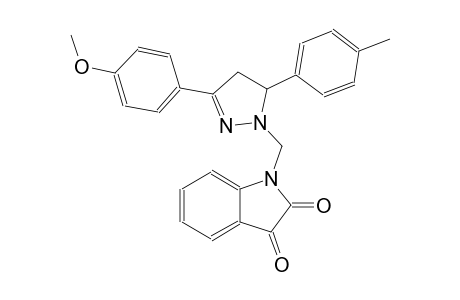 1-{[3-(4-methoxyphenyl)-5-(4-methylphenyl)-4,5-dihydro-1H-pyrazol-1-yl]methyl}-1H-indole-2,3-dione