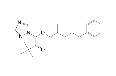 2-Butanone, 1-[(2,4-dimethyl-5-phenylpentyl)oxy]-3,3-dimethyl-1-(1H-1,2,4-triazol-1-yl)-