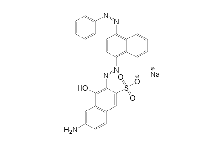 2-Naphthalenesulfonic acid, 6-amino-4-hydroxy-3-[[4-(phenylazo)-1-naphthalenyl]azo]-, monosodium salt